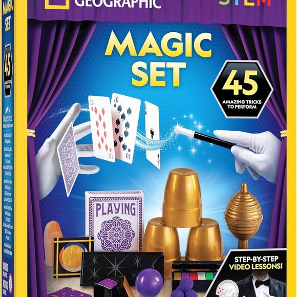 National Geographic Kids Magic Set - 45 Magic Tricks for Kids to Perform with St